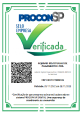 Miniatura do certificado de verificação emitido pelo PROCON-SP